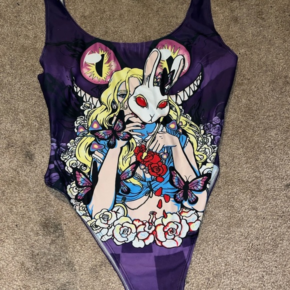 iHeartRaves Tops - Liquiddreams Alice in Wonderland Bodysuit make an offer
